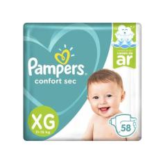 Fralda Pampers Confort Sec Tam. XG - 11 a 15kg 58 Unidades