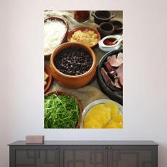 Painel Adesivo de Parede - Comida Brasileira - Feijoada - Restaurante 