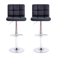 Kit 2 Banquetas Alta Para Bar Balcão Bancada Bistro Cozinha Americana 