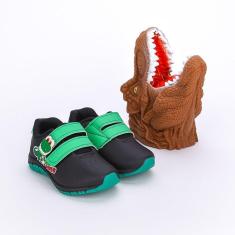 Tênis Infantil Calce Fácil Preto Kidy Fantoche Di-Masculino