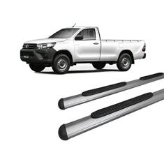 Estribo Hilux 2016 a 2020 OVAL OBLONGO GRAFITE C/S