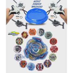 Kit 2 Beyblade Burst + 4 Lançadores Ganhe Mini Arena Tornado Gyro