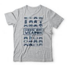 Camiseta Choose Your Weapon-Unissex