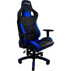 Cadeira Gamer MX15 Giratoria Preto/Azul