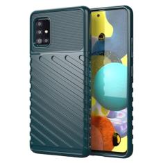 Capas para Samsung Galaxy A51 5G.Caso básico,Botão de pressão flexível / 360 ° Proteção completa,Sensação arenácea