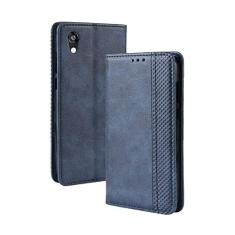 Capa para Huawei Honor 8S, capa flip carteira de couro para Huawei Honor 8S, capa magnética retrô para celular, capa carteira de telefone com compartimentos para cartões