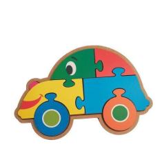 Quebra-Cabeça Infantil De Madeira - Carro - Maninho
