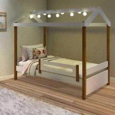 Cama Eliz Branco/Mel Com Led - Divaloto