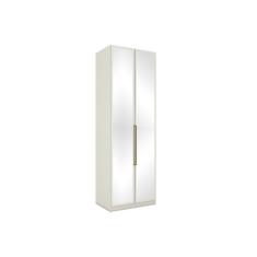 Módulo de Quarto Casal Guarda Roupa MC04 Seletto c/ 2 Portas e 3 Gavetas c/ Espelho Areia - Henn