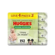 Lenço Umedecido Huggies Max Clean - Leve 4 e Pague 3 unidades