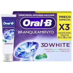 Oral-B Pasta de Dente 3D White Brilliant Fresh, 3 Unidades de 70 g