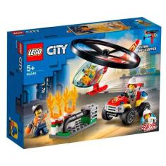Lego City - Combate Ao Fogo Com Helicóptero - 60248