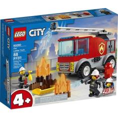 Lego City 60280 Caminhão Dos Bombeiros Com Escada 88 Peças