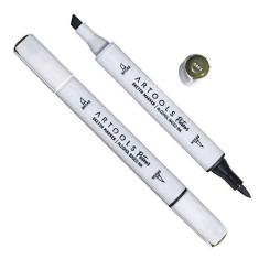 Marca Texto Artools Pictom Pontas Broad e Brush Verde G965