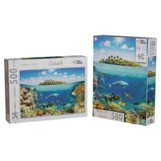 Quebra-Cabeça - 500 Peças - Corais - Pais e Filhos