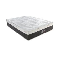 Colchão Casal 30x188x138cm Molas Ensacadas Pegasus Montreal Cinza/Branco