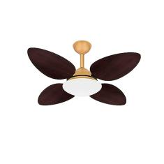 Ventilador Teto Pétalo Dourado Turbo Sala 4 Pás Ventax 110V