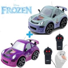 Carrinho de Controle Remoto Snow Machine Roxo e Azul Frozen