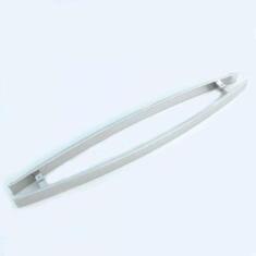 Puxador para Porta Duplo Chato em Inox Eco 75cm Geris Prata