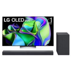 Combo Smart TV LG OLED Evo C3 77pol 4K OLED77C3PSA + Sound Bar SC9S - OLED77C3.SC9SA