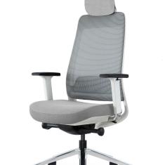 Cadeira Escritório Presidente Filo A1 bs Branco/Cinza