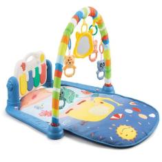 Tapete Atividades Piano Musical Alegria Com USB Color Baby Azul