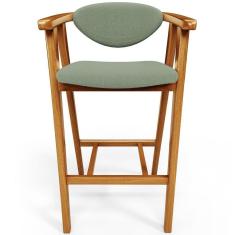 Banqueta Alta Para Cozinha Bancada Bar Sala De Jantar Fixa Cecília L02 Bouclê Oliva