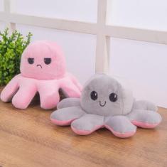 Polvo Polvinho Tiktok Humor Bravo Feliz Reversível Pelúcia - DJB Enxov