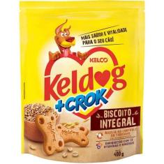 Biscoito Keldog +Crok Integral Para Cães Adultos 400g - Kelco, Integra
