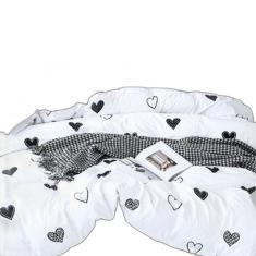 Jogo De Cama 6 Peças Completo Grife Casal  King Com Edredom