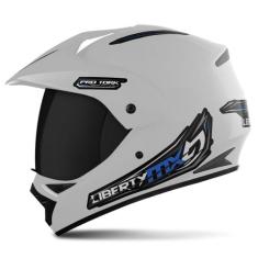 Capacete Esportivo Motocross Trilha Liberty MX Pro Vision Viseira Fumê