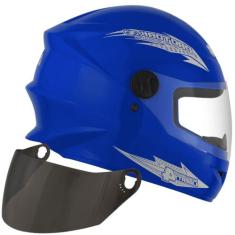 Capacete New Liberty Four 4 Moto Fechado Viseira Cristal Original + Vi