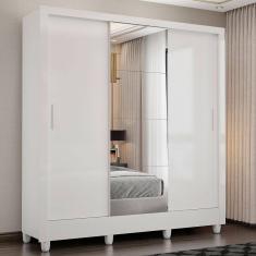 Guarda Roupa Santiago Plus 3 Portas 3 Gavetas Carioca Móveis Branco