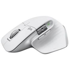 Mouse sem fio Logitech MX Master 3S com Clique Silencioso, Conexão USB ou Bluetooth - Cinza Claro