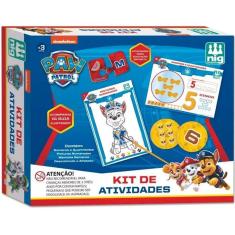 Kit de Atividades em Madeira com Massinha Patrulha Canina NIG Brinquedos