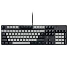 Teclado mecânico para jogos | Teclado para jogos de PC Blue Switch | Layout dos EUA com 104 teclas | Teclado para jogos com fio | Teclado mecânico de troca a quente | Teclado mecânico silencioso |