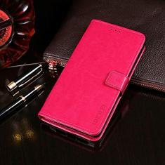 Capa compatível com Oukitel K10, capa carteira flip de couro com compartimento para cartão, suporte e fecho magnético, capa para Oukitel K10