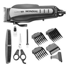 maquina de cortar cabelo mondial cr03 com 9 acessorios - Mondial corta