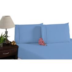 Jogo de Lençol Casal Queen 4 Peças Ponto Palito Algodão  - Veneza Enxo