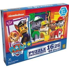 Quebra Cabeça Progressivo Patrulha Canina - Grow