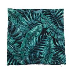 Capa Para Almofada De Poliéster Estampa De Folhas