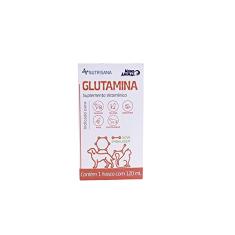 Mundo Animal Suplemento Alimentar Nutrisana Glutamina - 120mL, vermelho