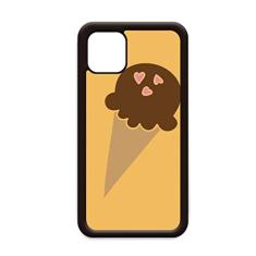 Capa de chocolate amendoim para iPhone 12 Pro Max para Apple Mini Mobile Case