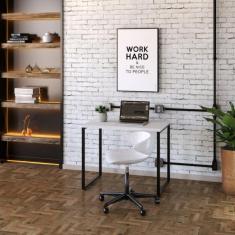 Mesa de Escritório Kuadra Branca 90 cm