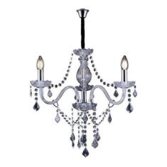 Lustre de Cristal para 3 Lâmpadas E14 Glam Taschibra