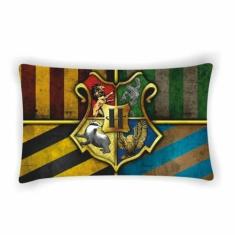 Jogo de Lençol Queen Temático Harry Potter 02 Fronhas Estampada e 01 L