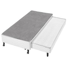 Box Com Auxiliar Solteiro Espuma D28 Americanflex 88x188x38cm