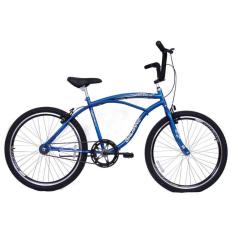 Bicicleta Masculina 26 Beach Azul Monomarcha com Aros duplos e Pneus Slik - Dalannio Bike