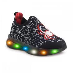 Tenis Novopé 32001281 Aranha 3664 Led Infantil-Masculino