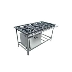 Fogão Industrial 8 Bocas 30X30 com Forno S2000 Metalmaq